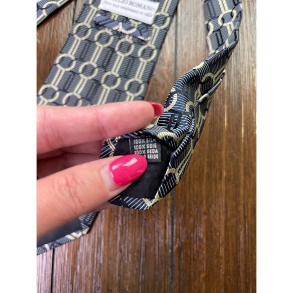Emilio Romano Silk Woven‎ Tie - Picture 4 of 4